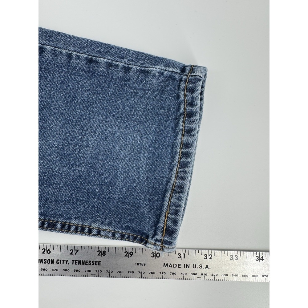 Levi's 511 Size 36x32 Denim Jeans Regular Fit Tapered Leg Distressed Red Tab - Picture 11 of 12
